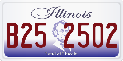 IL license plate B252502