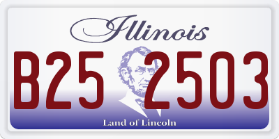 IL license plate B252503