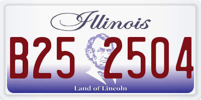 IL license plate B252504