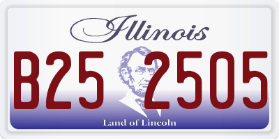 IL license plate B252505