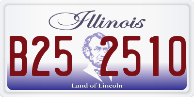 IL license plate B252510
