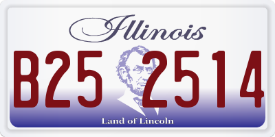 IL license plate B252514