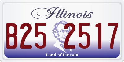 IL license plate B252517