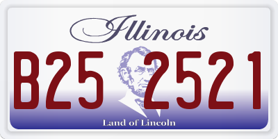 IL license plate B252521