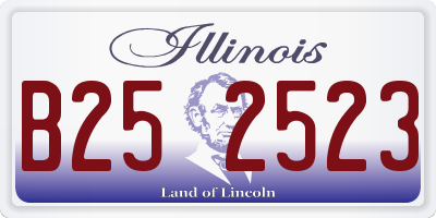 IL license plate B252523