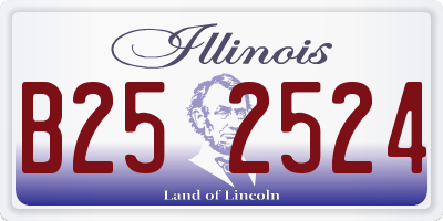 IL license plate B252524