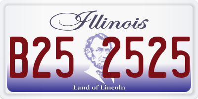 IL license plate B252525