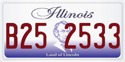 IL license plate B252533