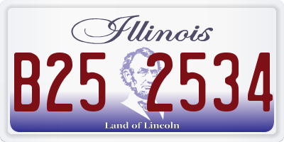 IL license plate B252534