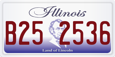 IL license plate B252536