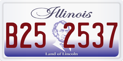 IL license plate B252537
