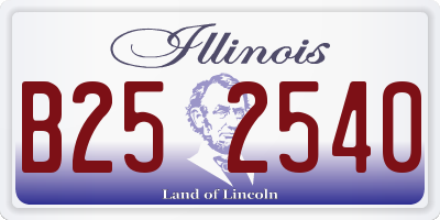 IL license plate B252540