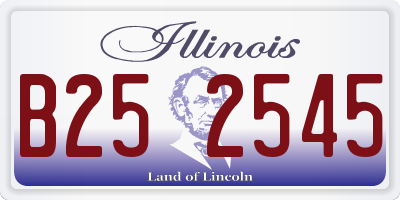 IL license plate B252545