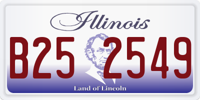 IL license plate B252549