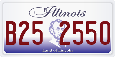 IL license plate B252550