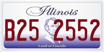 IL license plate B252552