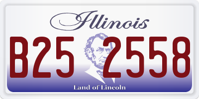 IL license plate B252558