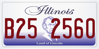 IL license plate B252560