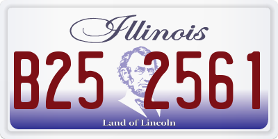 IL license plate B252561