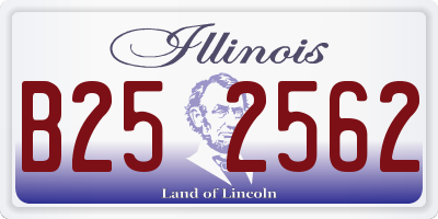 IL license plate B252562