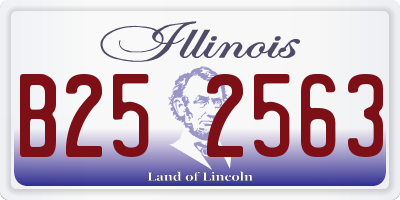 IL license plate B252563