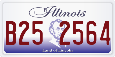 IL license plate B252564