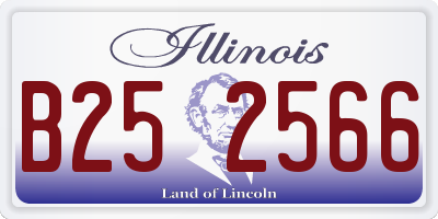 IL license plate B252566