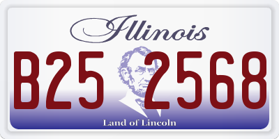 IL license plate B252568