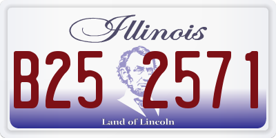 IL license plate B252571