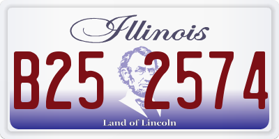 IL license plate B252574