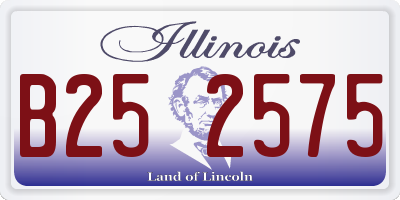 IL license plate B252575