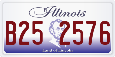 IL license plate B252576