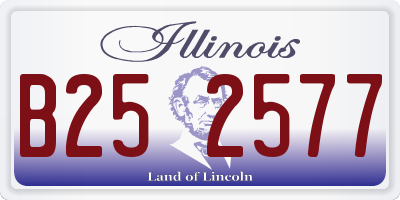 IL license plate B252577