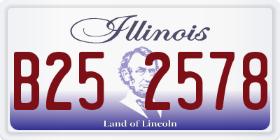 IL license plate B252578