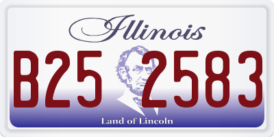 IL license plate B252583