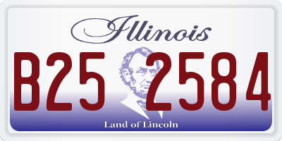 IL license plate B252584