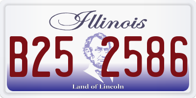 IL license plate B252586