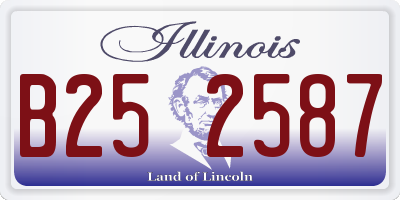 IL license plate B252587