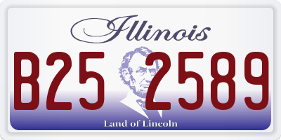 IL license plate B252589