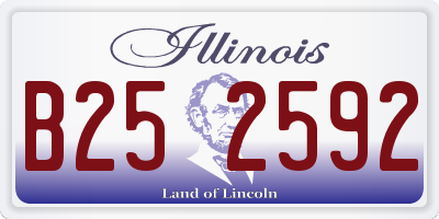 IL license plate B252592