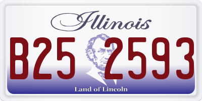 IL license plate B252593