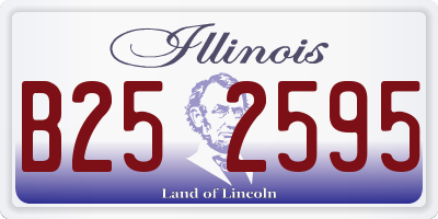 IL license plate B252595