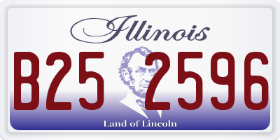 IL license plate B252596