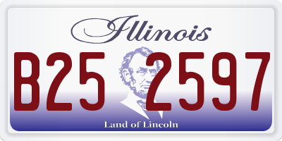 IL license plate B252597