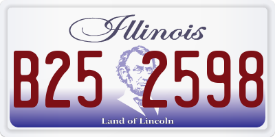 IL license plate B252598