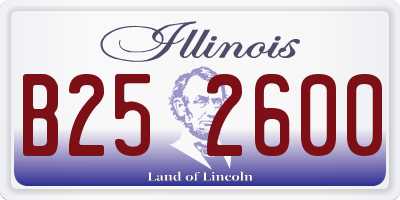 IL license plate B252600