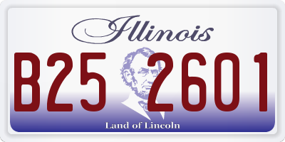IL license plate B252601