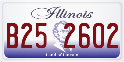 IL license plate B252602