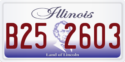 IL license plate B252603