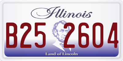 IL license plate B252604